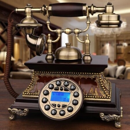 옛날전화기 중역용 성공의상징 버튼식 액정 인테리어소품 빈티지 골동품 레트로 엔틱