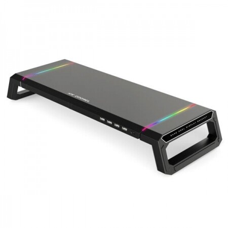 다기능 기본 홀더 데스크탑 모니터 스탠드 RGB 4 USB 2.0 충전 데스크