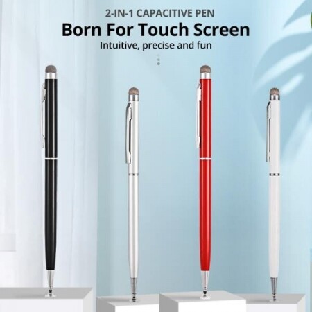 GUUGEI 범용 스마트폰용 2-in-1 스타일러스 펜 두꺼운 얇은 드로잉 커패시티브 펜