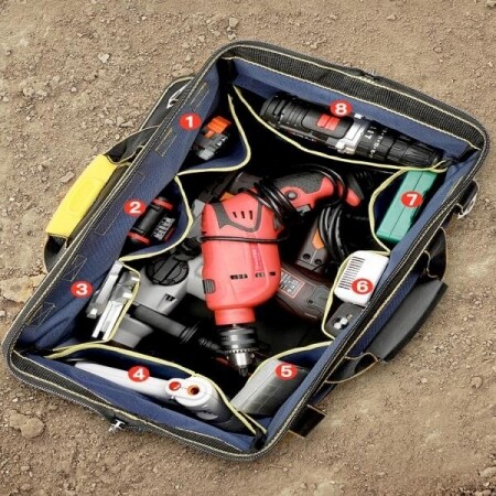 AIRAJ 도구 가방, 방수 도구 가방, 조절 가능한 어깨 스트랩