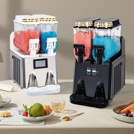 음료 실린더 아이스 밀크 스무디 클래식 냉동 음료 메이커 가정용 슬러시 기계 레트로 레드